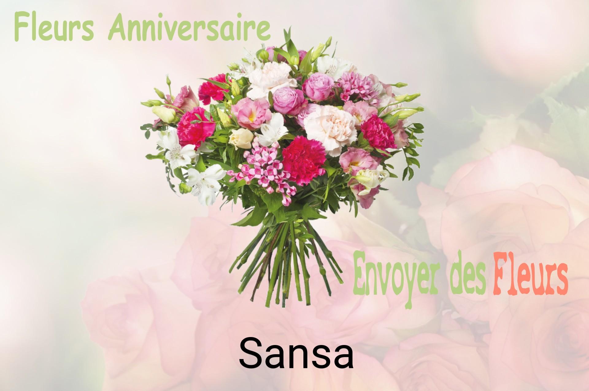 Bouquet de fleurs d’anniversaire livré à Sansa
